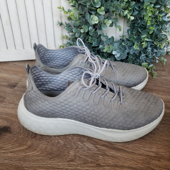 ECCO Mens Ecco Therap Gray Lace Up Walking Athletic and Training Shoes 9-9.5 - Picture 2 of 9